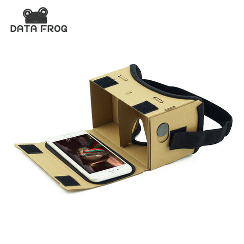 VR Box Cardboard Headset for Movies for iPhone 5 6 7 SmartPhones